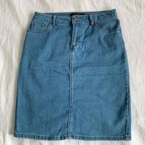 Jean midi skirt (trendy)